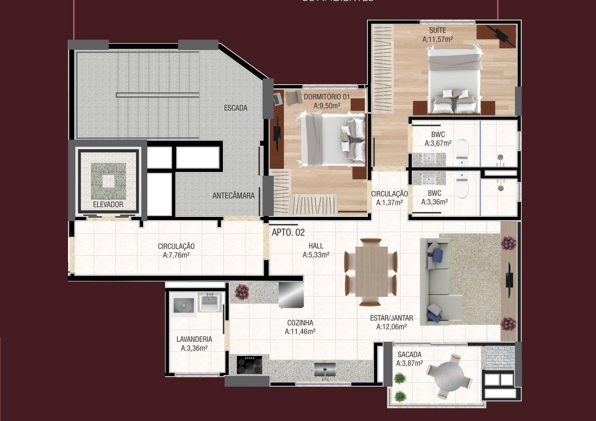 Apartamento de 1 quarto, 75m² no bairro Santa Maria, em Chapecó | Eu Corretor