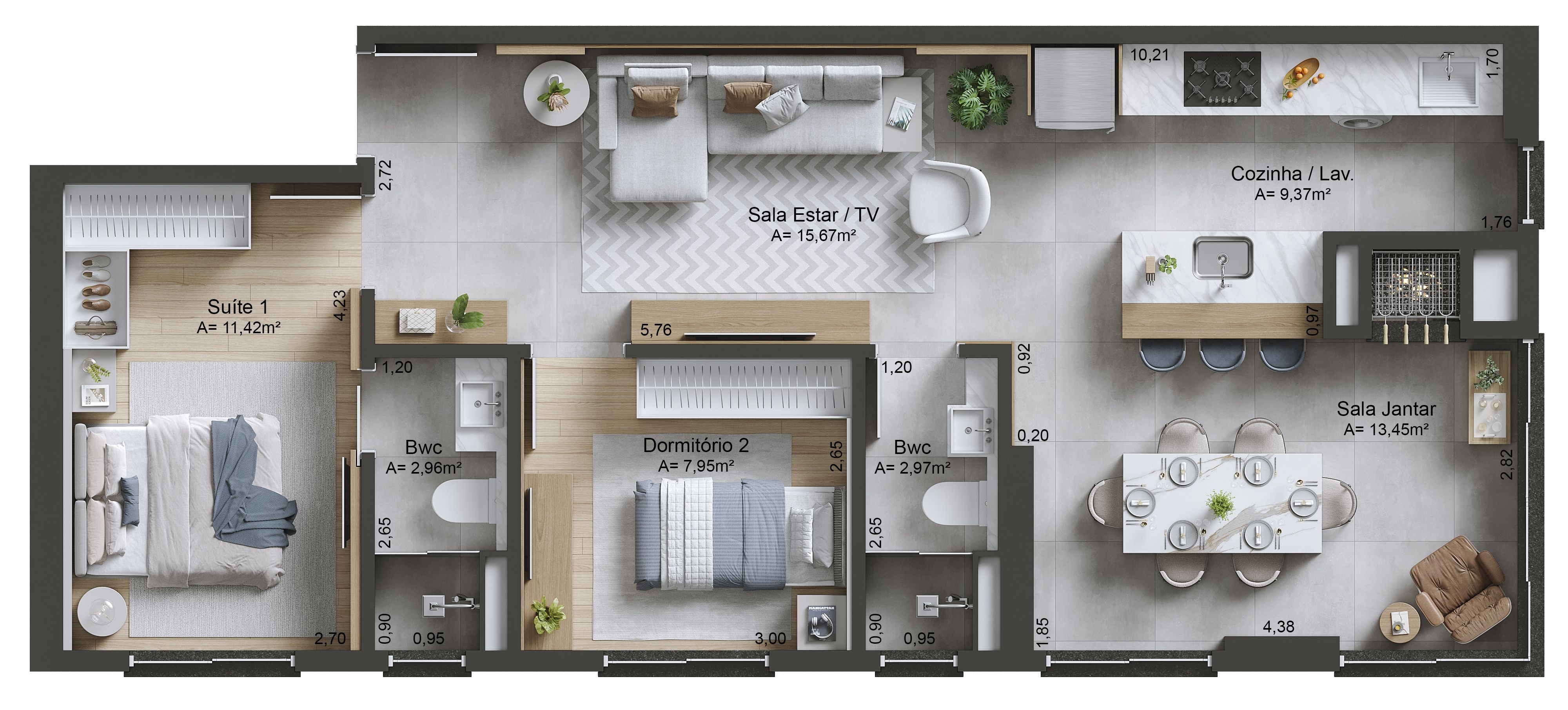 Apartamento de 1 quarto, 76m² no bairro Centro, em Chapecó | Eu Corretor
