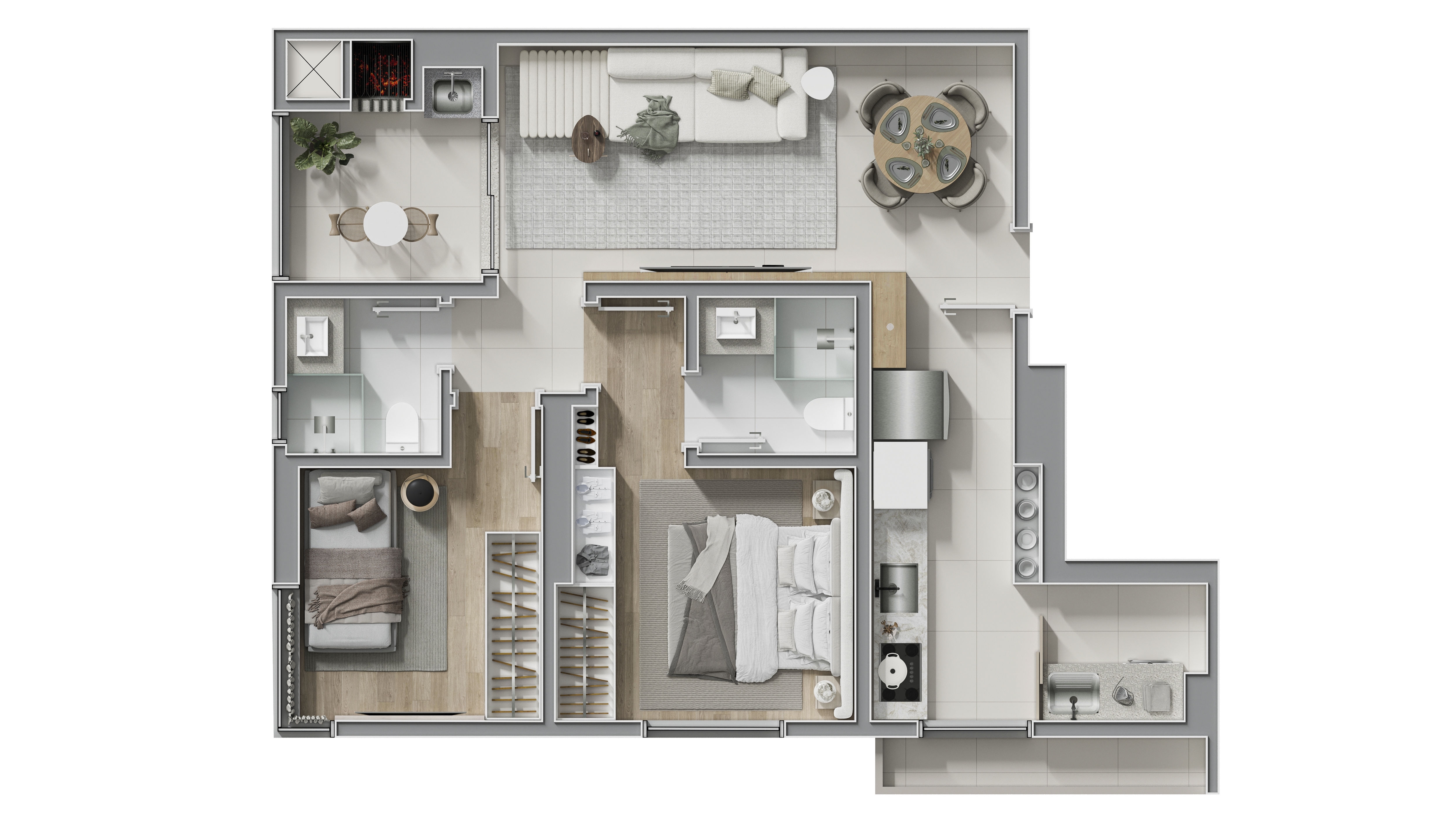 Apartamento de 1 quarto, 65m² no bairro Centro, em Chapecó | Eu Corretor