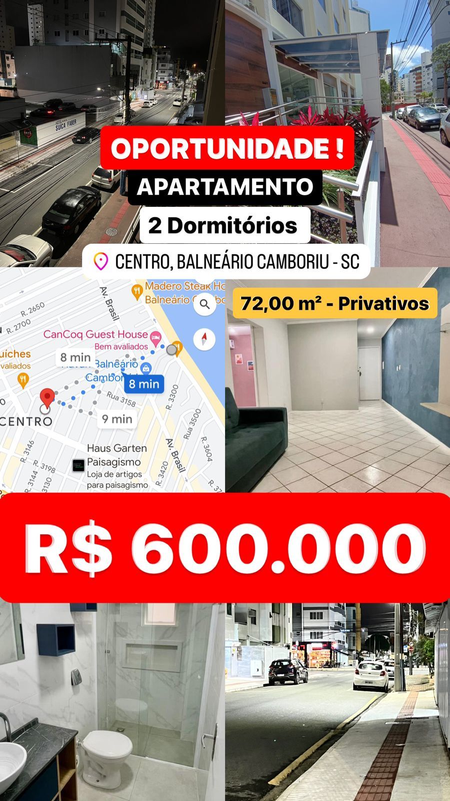 Apartamento de 2 quartos, 72m² no bairro Centro, em Balneário Camboriú | Eu Corretor