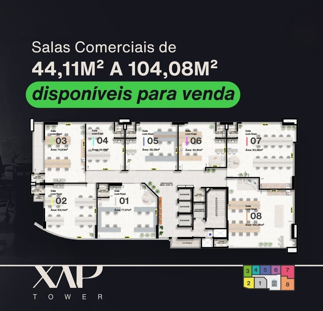 Sala Comercial no bairro Centro, em Chapecó | Eu Corretor