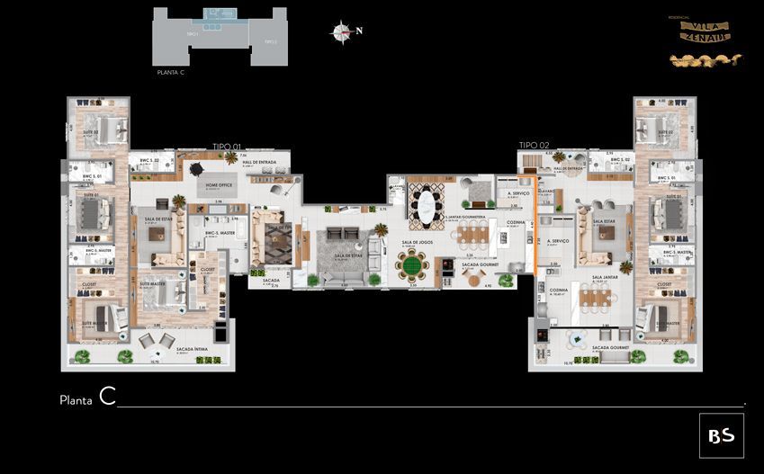 Apartamento de 3 quartos, 176m² no bairro Centro, em Chapecó | Eu Corretor